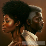 Beautiful Black Couples Ai Artwork