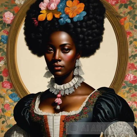 Beautiful Black Woman Free People Of Color 1770 #03 Portrait Ai Art