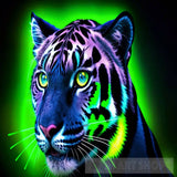 Beautiful Cat Blue Panther Animal Ai Art