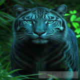 Beautiful Cat Blue Panther Animal Ai Art