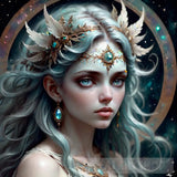 Beautiful Celestial Goddess Portrait Ai Art