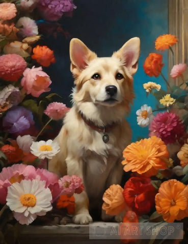 Beautiful Dog Animal Ai Art