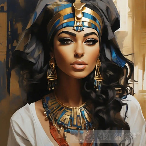 Beautiful Egyptian Woman Portrait Ai Art