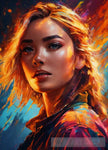 Beautiful Girl Portrait Painting Ai Painting