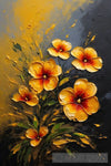 Beautiful Golden Yellow Flowers Nature Ai Art