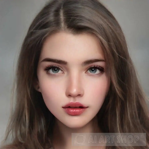 Beautiful Lady Portrait Ai Art