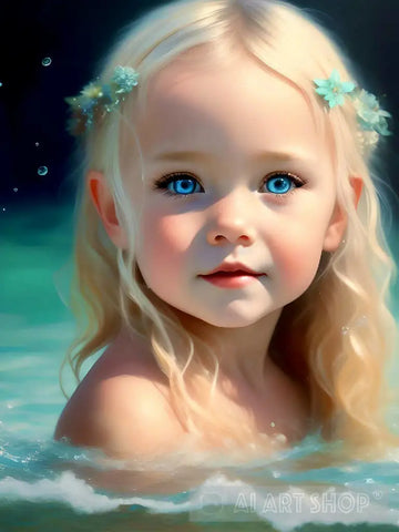 Beautiful Little Mermaid Ai Artwork