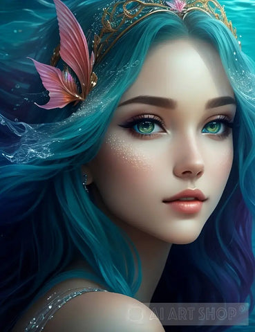 Beautiful Mermaid Ai Artwork