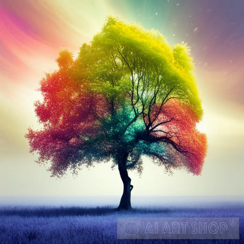 Beautiful Phantasy Tree Art Abstract Ai Art