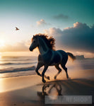 Beautiful Running Horse - Animal Ai Art