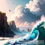 Beautiful Sea Painting Nature Ai Art