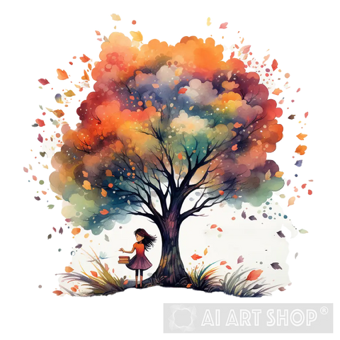 Beautiful Tree Ai Painting