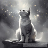 Beautiful White Cats. Animal Ai Art