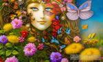 Beautiful Women Surrounded By Flowers Ai Artwork