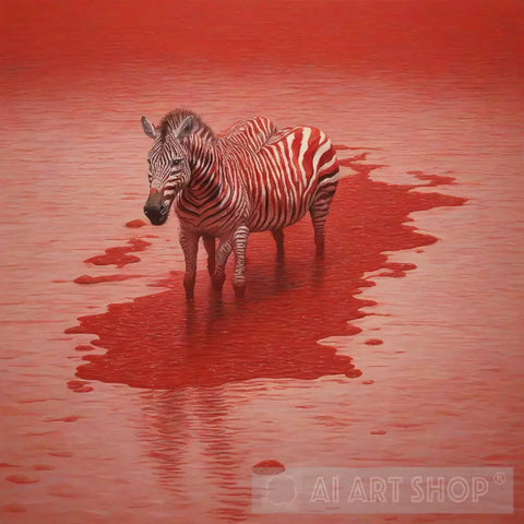 Beautiful Zebra Wall Art Animal Ai Art