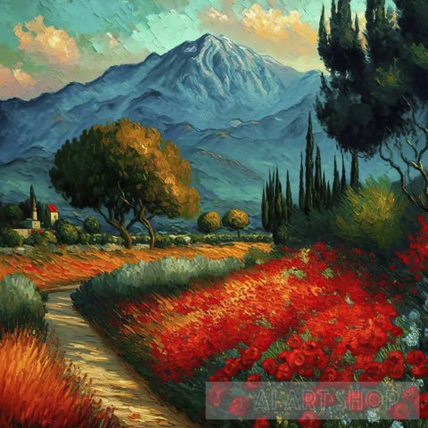 Beauty In The Protection Of Mountain Landscape Ai Art
