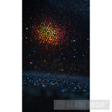 Bees On Black Background Ai Artwork