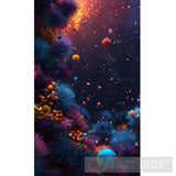 Bees On Black Background Ai Artwork