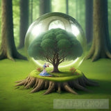 Bewitched Forest Populated By Sentient Trees Landscape Ai Art