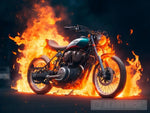 Bike Fire Ai Artwork