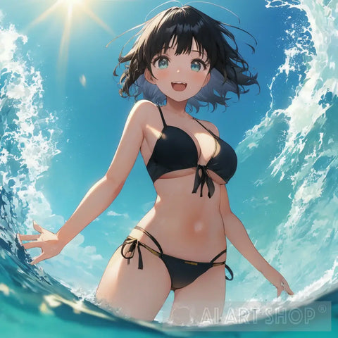 Bikini Girl Ai Artwork