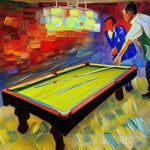 Billard Pool Table Kings Modern Ai Art