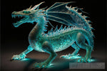 Biolumescent Animal Like Glass Dragon Animal Ai Art