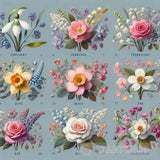 Birth Flowers Family Bouquet Nature Ai Art