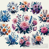 Birth Flowers Family Bouquet Nature Ai Art