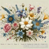 Birth Flowers Family Bouquet Nature Ai Art