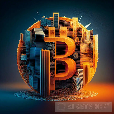 Bitcoin Art #3 Ai Artwork
