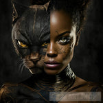 Black American Catwoman Ai Artwork