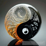 Black And White Glass Yin Yang Sculpture Modern Ai Art