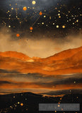 Black Gold Orange And Copper Abstract Ai Art