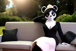 Black One-Piece Panda Model Animal Ai Art