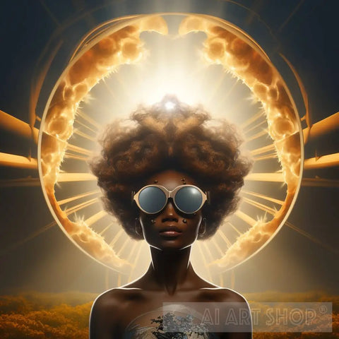 Black Woman With The Aura Of A Goddess 02 Modern Ai Art