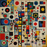 Block Geometry I Abstract Ai Art