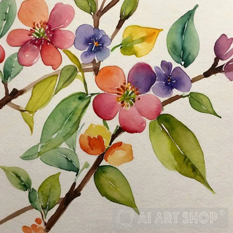 Blooming Branch Ai Painting