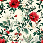 Blooming Elegance: Seamless Floral Pattern Ai Painting