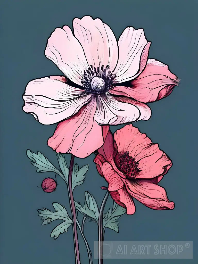 Blooming in the Digital Age: Pixelated Flowers Art