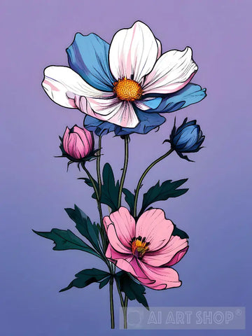 Blooming In Twilight Ai Painting