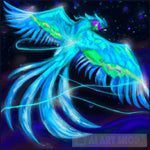 Blue Bird Soaring Painting Ai Artwork