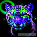 Blue Feline Nature Animal Ai Art