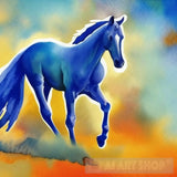 Blue Horse Animal Ai Art