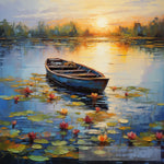 Boat On The Lake Ai Painting