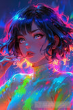 Bold Neon Girl Collection Ai Artwork