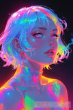 Bold Neon Girl Collection Ai Artwork