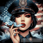 Boston Female Policewoman Portrait Ai Art