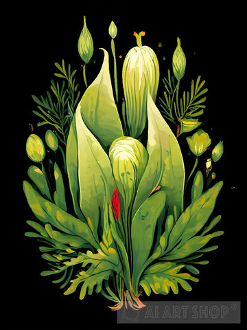 Botanical Bloom Ai Artwork