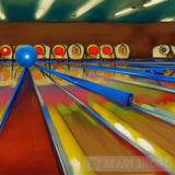 Bowling Ball Alley Modern Ai Art